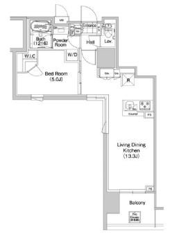 コンフォリア蒲田　316号室　間取り