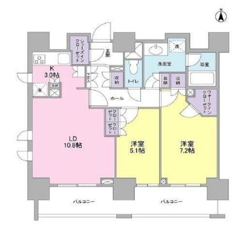 スタイリオ蒲田　206号室　間取り