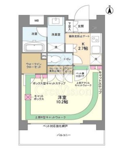 スタイリオ蒲田　906号室　間取り
