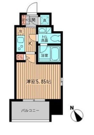 レジディア大森　1203号室　間取り