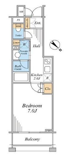 クオリア恵比寿ウエスト　206号室　間取り