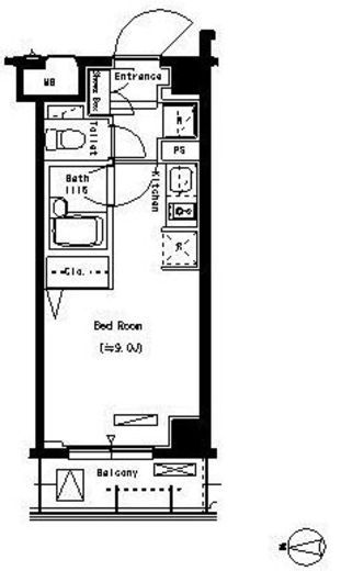 パークアクシス蒲田壱番館　104号室　間取り