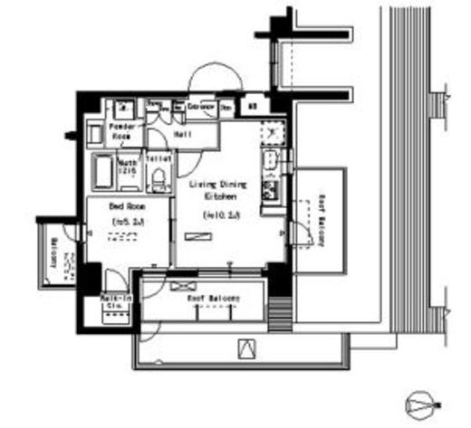 パークアクシス蒲田壱番館　701号室　間取り