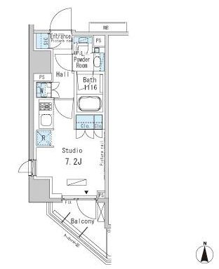 パークアクシス蒲田ステーションゲート　608号室　間取り