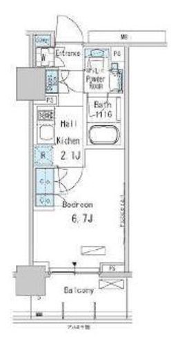 パークアクシス蒲田ステーションゲート　703号室　間取り