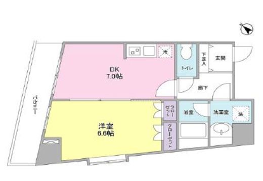 コンフォリア池尻　403号室　間取り