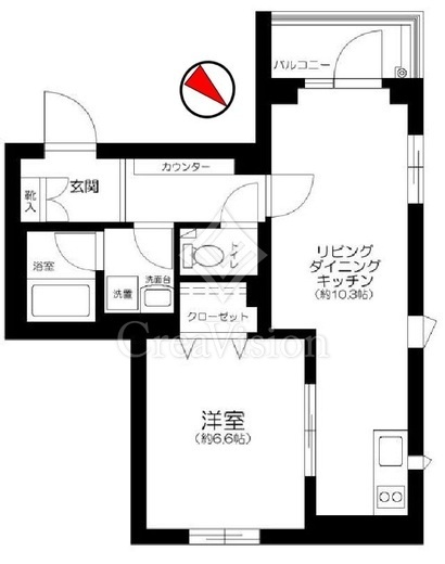 リテラス目黒三丁目　106号室　間取り