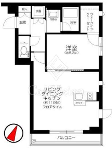 リテラス目黒三丁目　305号室　間取り