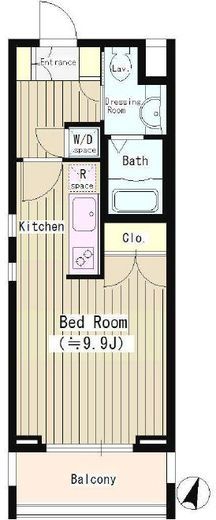 フォーフロント　203号室　間取り