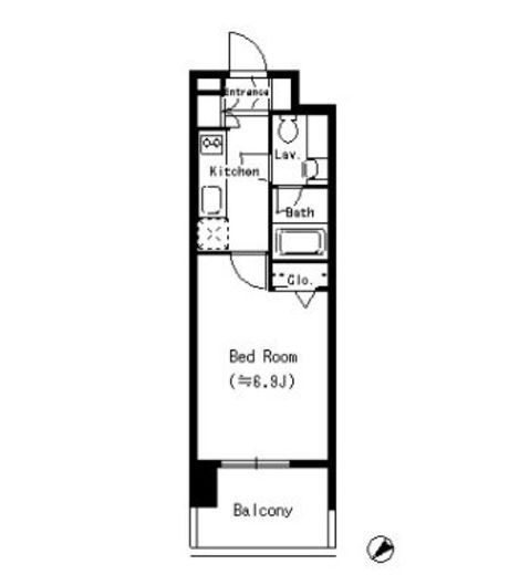 MFPRコート蒲田　1002号室　間取り