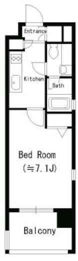 MFPRコート蒲田　706号室　間取り