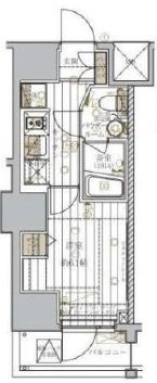 レガリス品川天王洲ベイサイドコート　1002号室　間取り