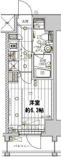 レガリス品川天王洲ベイサイドコート　903号室　間取り