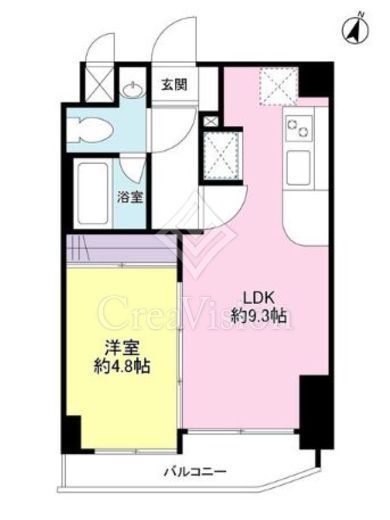 ボヌール都立大学壱番館　105号室　間取り