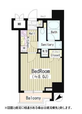 オークスクエア大森　803号室　間取り