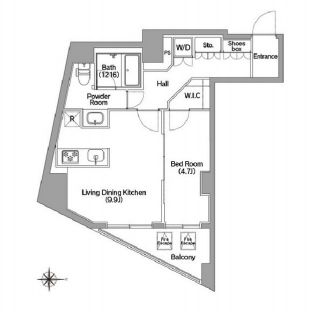 コンフォリア馬込　414号室　間取り