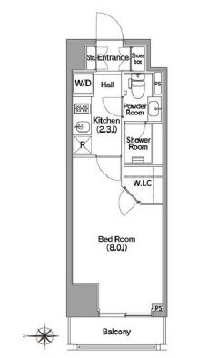 コンフォリア馬込　804号室　間取り