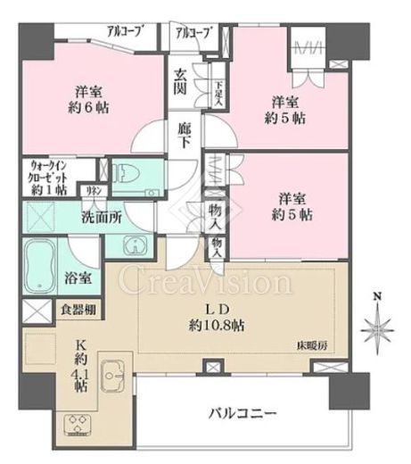 ザ・パークハウス東品川　806号室　間取り