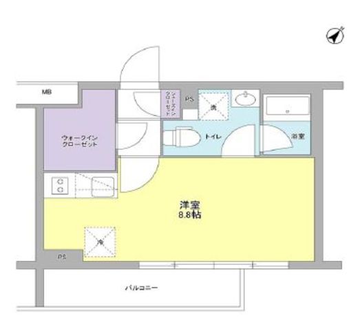 スタイリオ中延2ウエスト　204号室　間取り