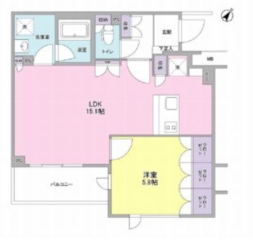 スタイリオ中延2ウエスト　301号室　間取り