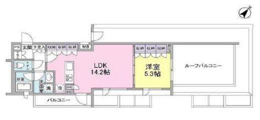 スタイリオ中延2ウエスト　502号室　間取り