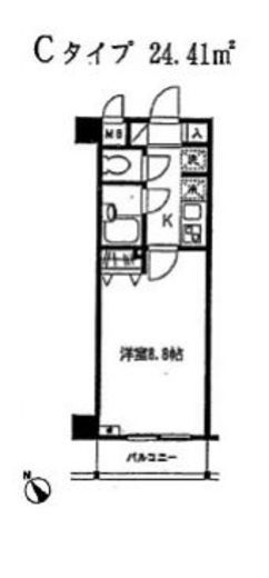 メゾンド島津山　306号室　間取り
