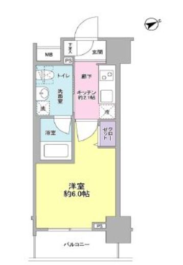 サンピエス大森　304号室　間取り