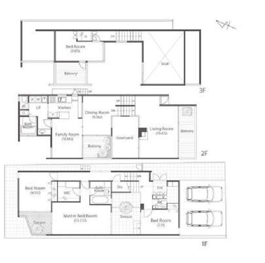 深沢ハウス　E3F1号室　間取り