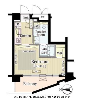 Ｍｉａ　Ｃａｓａ　II　409号室　間取り