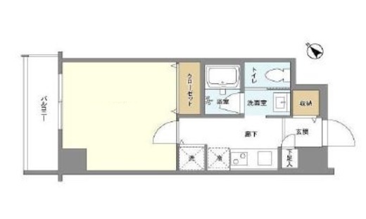 ウェルスクエア中目黒　503号室　間取り