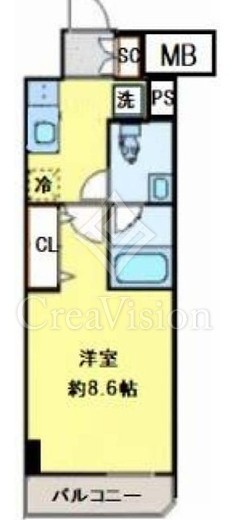 シーフォルム駒沢大学　202号室　間取り