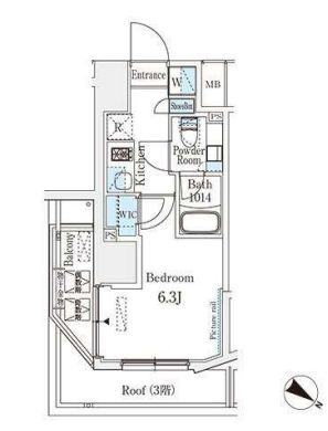 SIL西五反田　708号室　間取り