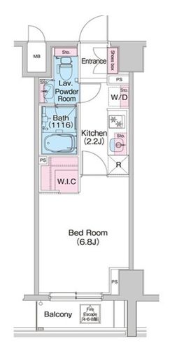 コンフォリア世田谷上馬　605号室　間取り