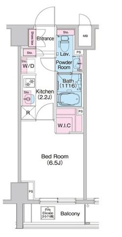 コンフォリア世田谷上馬　806号室　間取り