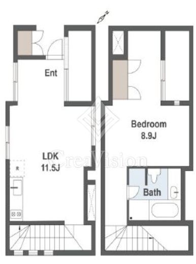 メゾン・デュ・ディズイット　104号室　間取り