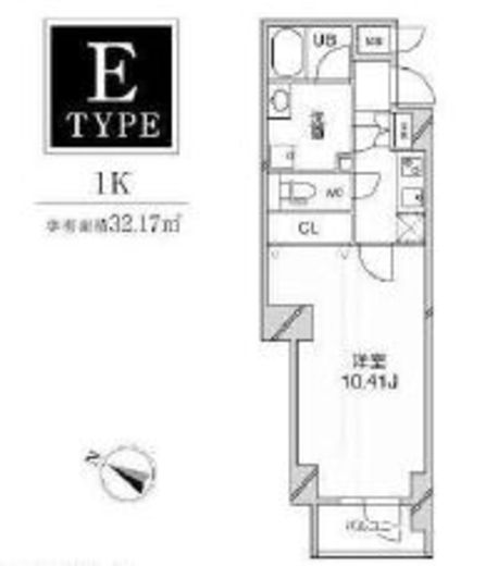 ルクレ西馬込　208号室　間取り