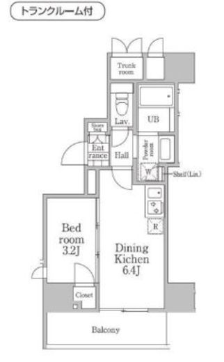 レジディア三軒茶屋3　1001号室　間取り