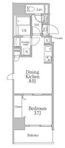 レジディア三軒茶屋3　503号室　間取り