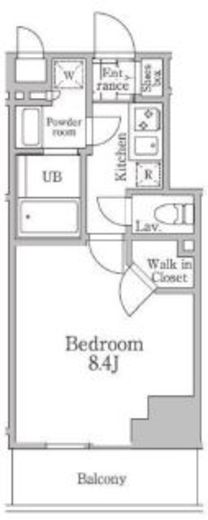 レジディア三軒茶屋3　804号室　間取り