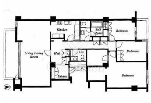 駒沢ガーデンハウス　2F2号室　間取り
