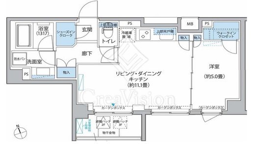 プラネソシエ大森山王　101号室　間取り