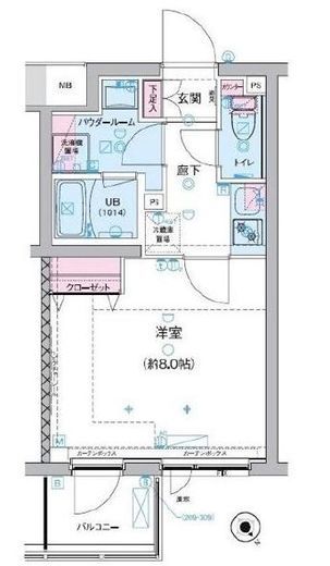 ジェノヴィア三軒茶屋グリーンヴェール　311号室　間取り