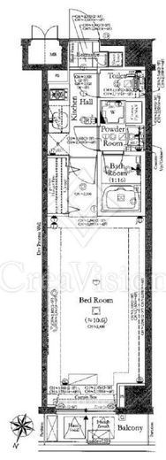 コンシェリア目黒 THE RESIDENCE　202号室　間取り