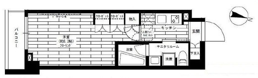 グランドコンシェルジュ三宿アジールコート　402号室　間取り