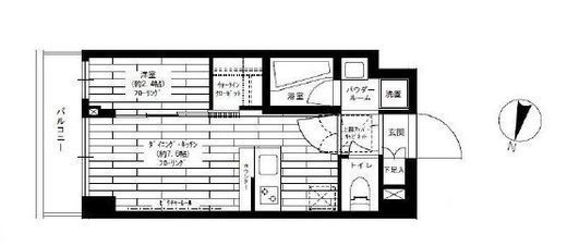 グランドコンシェルジュ三宿アジールコート　406号室　間取り