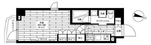 グランドコンシェルジュ三宿アジールコート　501号室　間取り