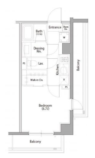 ラティエラ大森　101号室　間取り