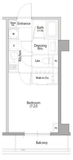 ラティエラ大森　107号室　間取り