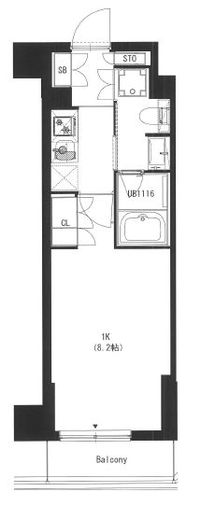 大森ウエスト　302号室　間取り
