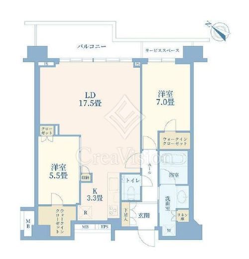 プラウド目黒東が丘　209号室　間取り